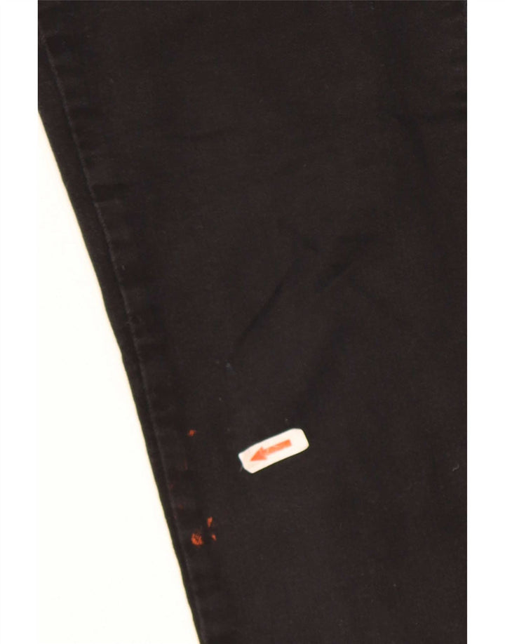 Levi's Womens 712 Slim Jeans W31 L30 Black Cotton