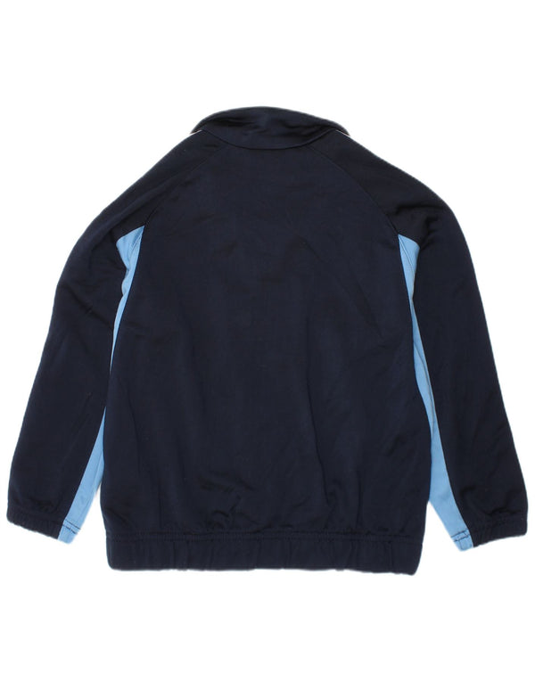 Adidas Boys Tracksuit Top Jacket 5-6 Years Navy Blue Colourblock Sports