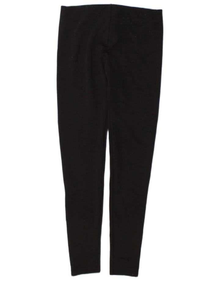Zara Womens Leggings UK 14 Large Black Polyester