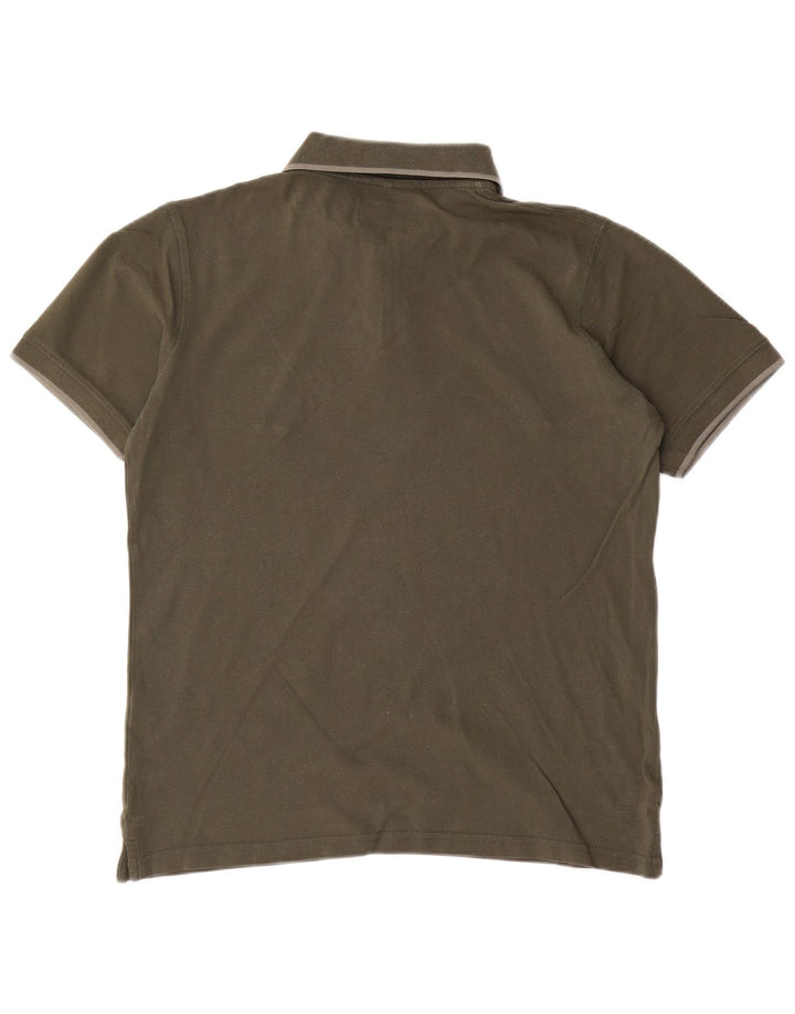 Carrera Mens Polo Shirt Large Khaki Cotton