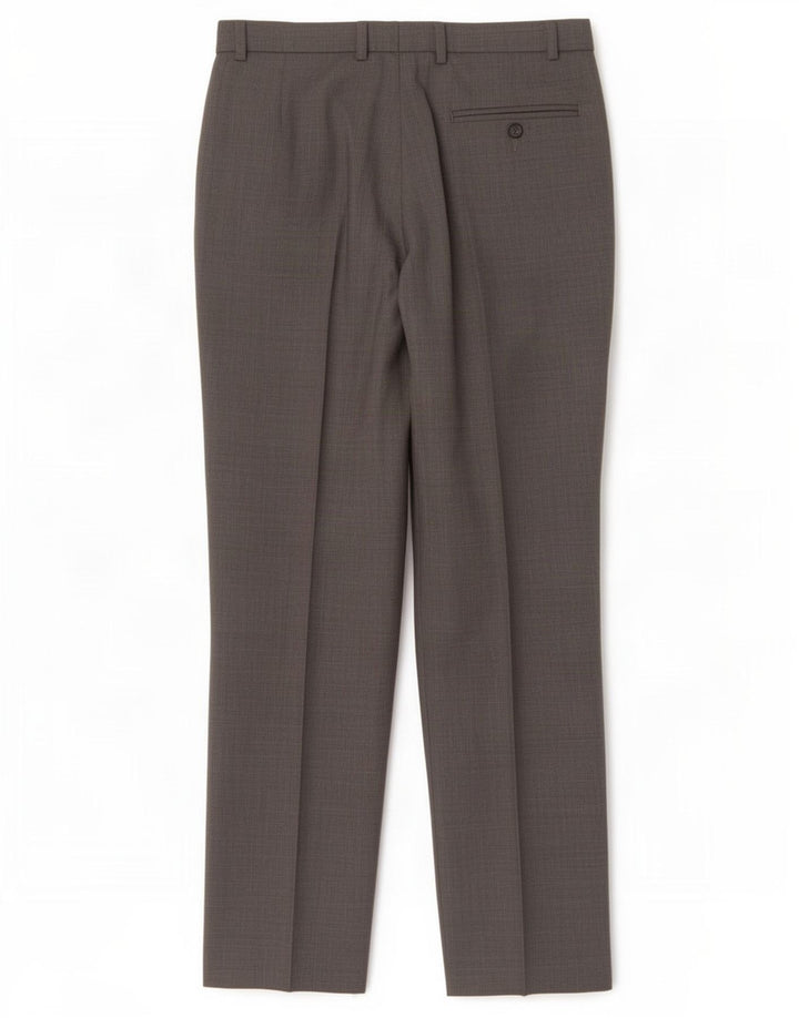 Marks & Spencer Mens Pegged Suit Trousers W32 L29 Grey Polyester