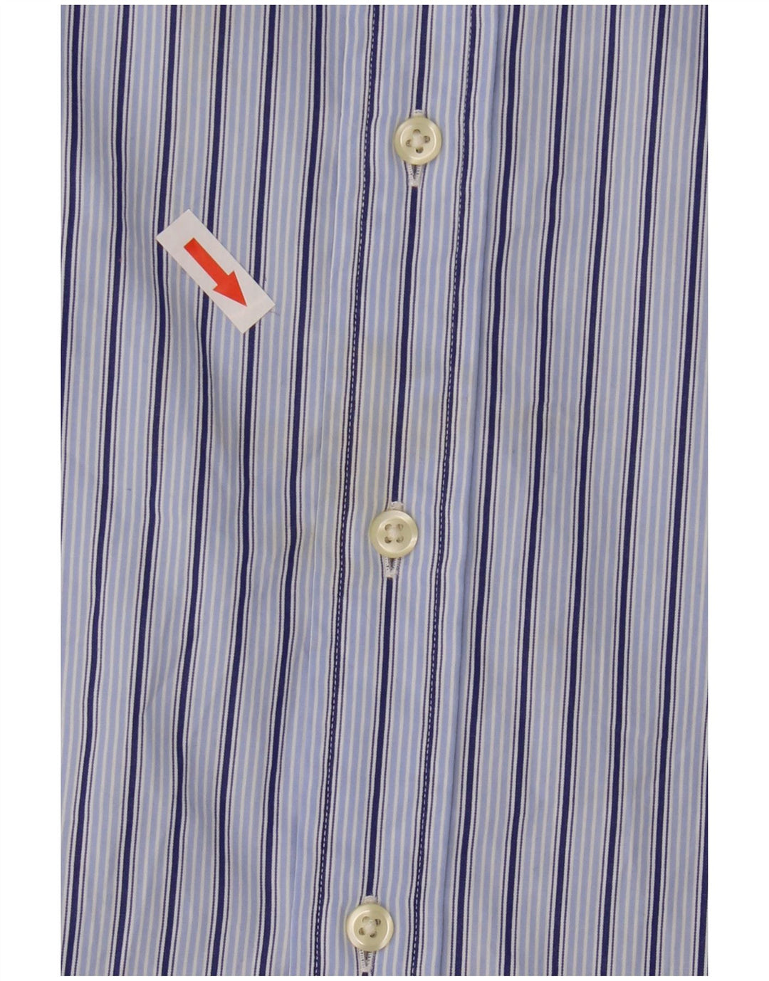 Polo Ralph Lauren Mens Shirt Medium Blue Striped Cotton