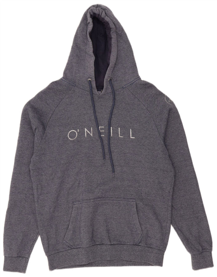 O'NEILL Mens Graphic Hoodie Jumper Medium Navy Blue Cotton