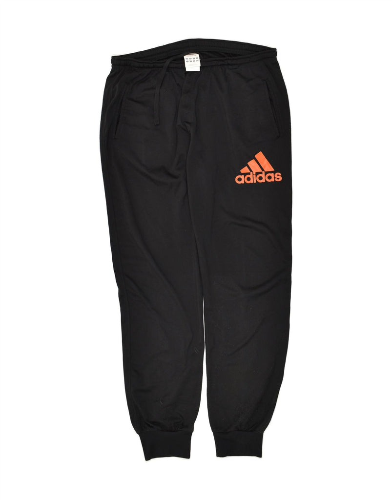 ADIDAS Mens Tracksuit Trousers Joggers UK 42/44 Large Black Polyester | Vintage Adidas | Thrift | Second-Hand Adidas | Used Clothing | Messina Hembry 