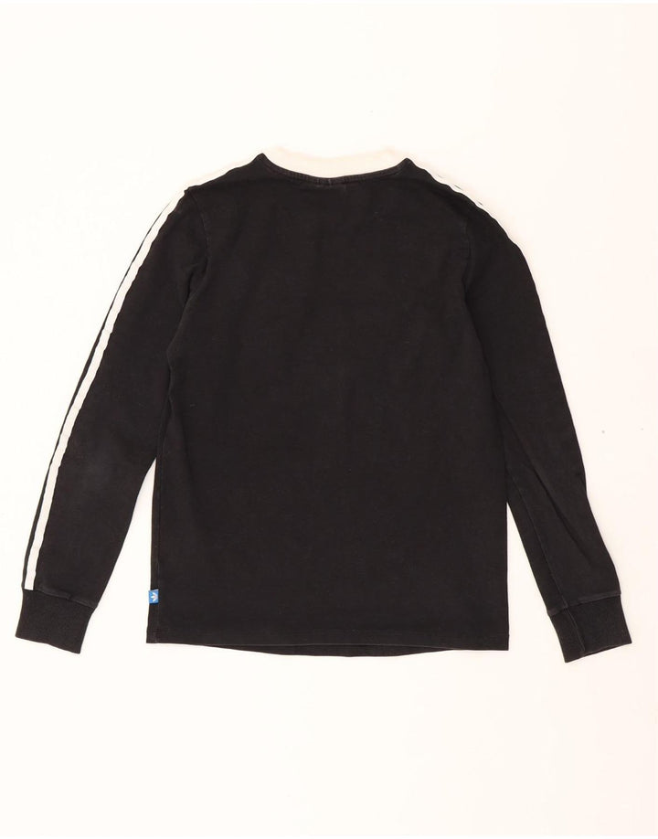 ADIDAS Womens Top Long Sleeve UK 8 Small  Black Cotton Vintage Adidas and Second-Hand Adidas from Messina Hembry 