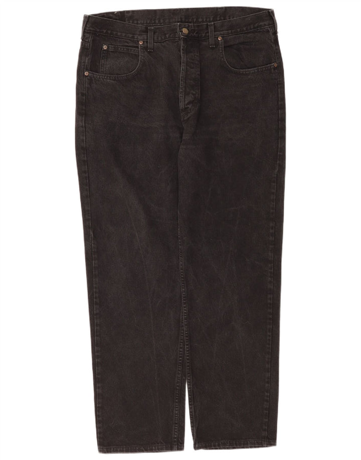 Lee Mens Chicago Straight Jeans W40 L34 Black Cotton