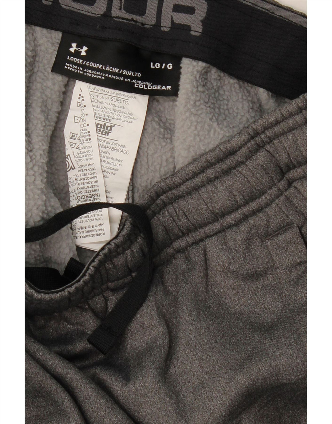 UNDER ARMOUR Mens Cold Gear Loose Fit Tracksuit Trousers Large  Grey