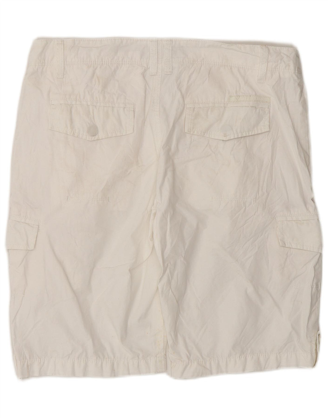 Calvin Klein Mens Cargo Shorts W32 Medium White Cotton