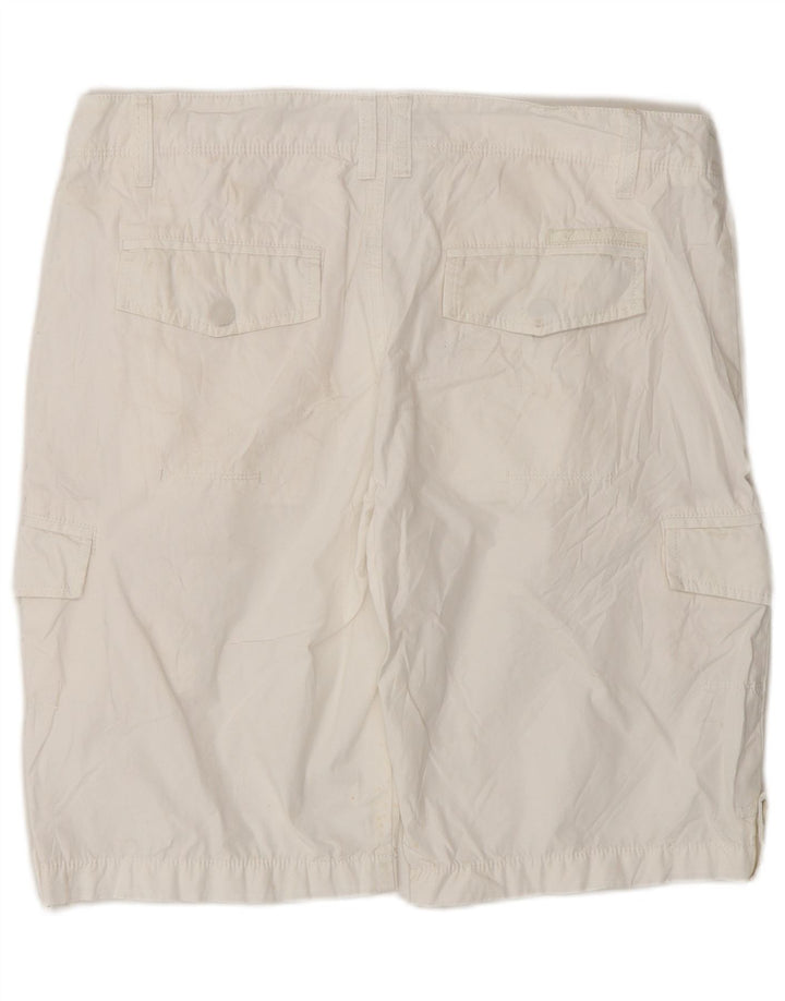 Calvin Klein Mens Cargo Shorts W32 Medium White Cotton