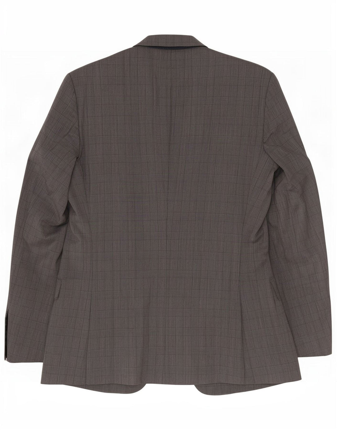 Hugo Boss Mens 2 Button Blazer Jacket EU 48 Medium Grey Check Virgin Wool
