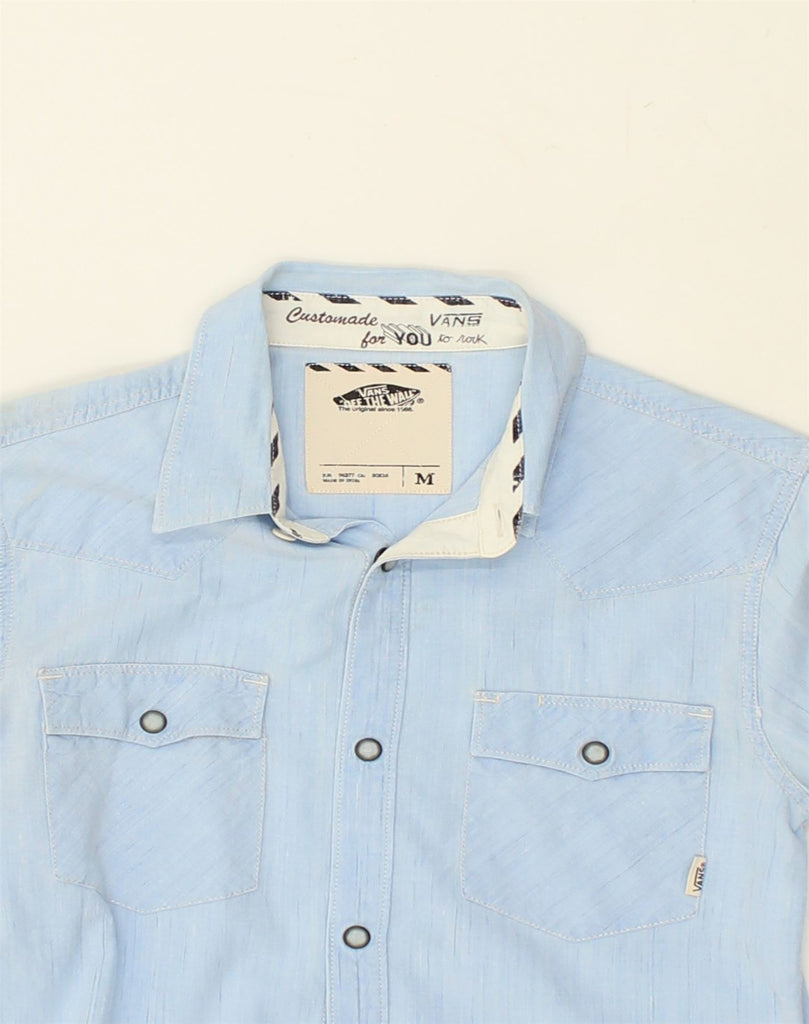 VANS Mens Shirt Medium Blue Cotton | Vintage Vans | Thrift | Second-Hand Vans | Used Clothing | Messina Hembry 