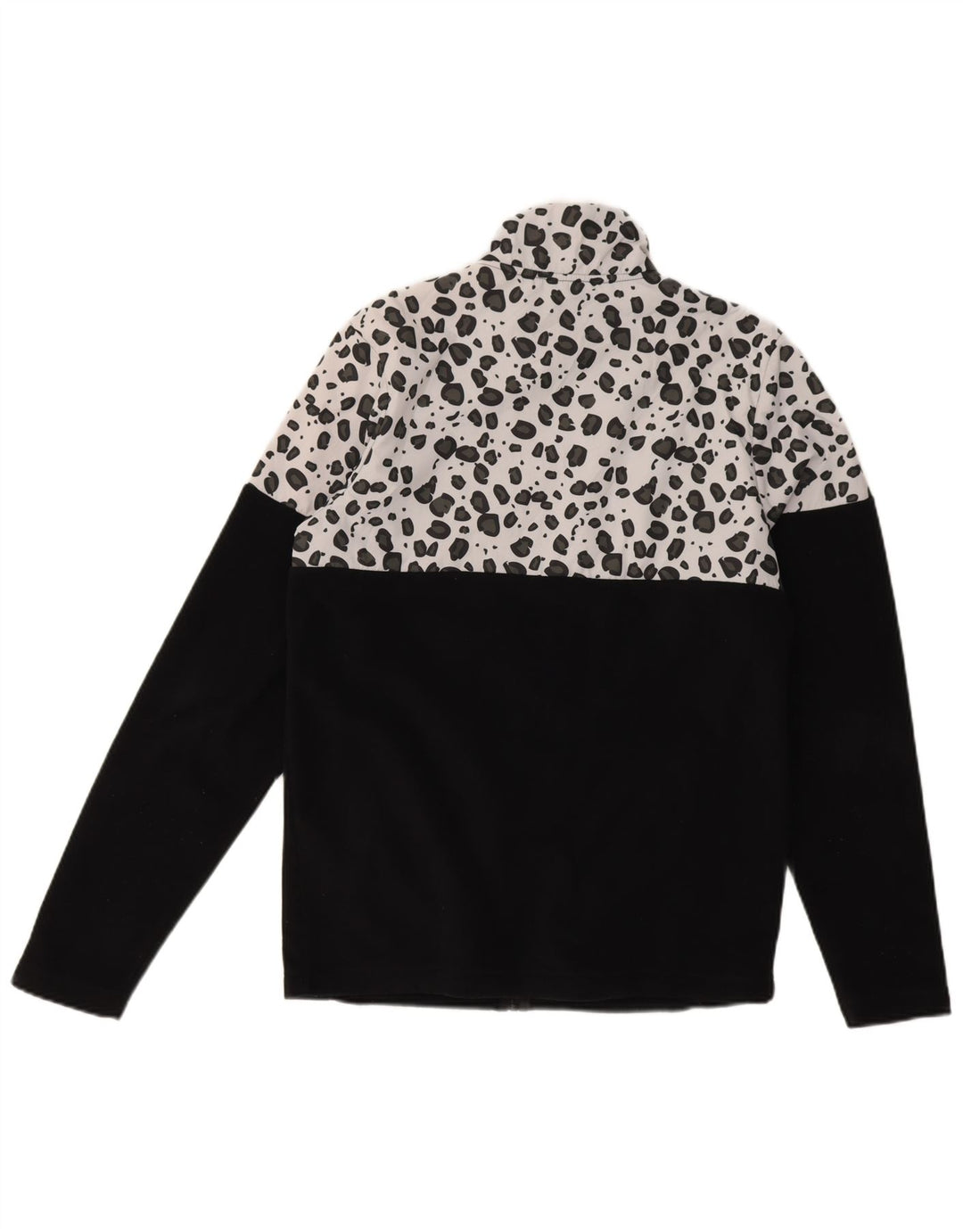 Ellesse Mens Fleece Jacket UK 36 Small Black Animal Print Polyester