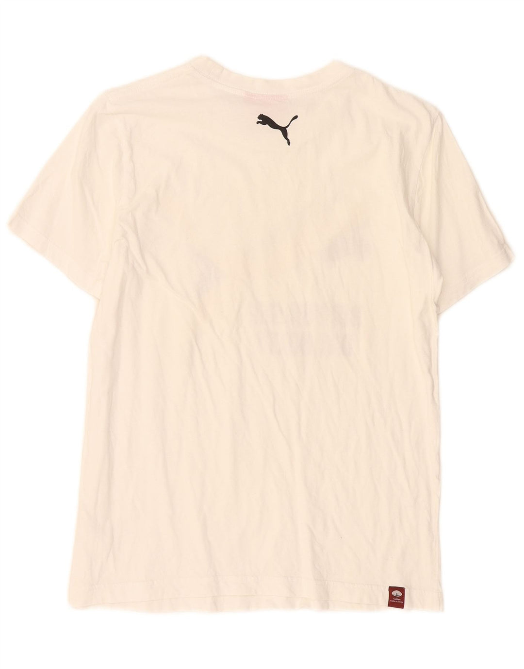 Puma Mens Graphic T-Shirt Top Small White