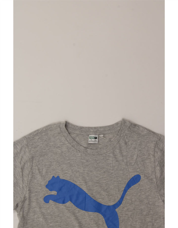PUMA Boys Graphic T-Shirt Top 15-16 Years  Grey Cotton Vintage Puma and Second-Hand Puma from Messina Hembry 