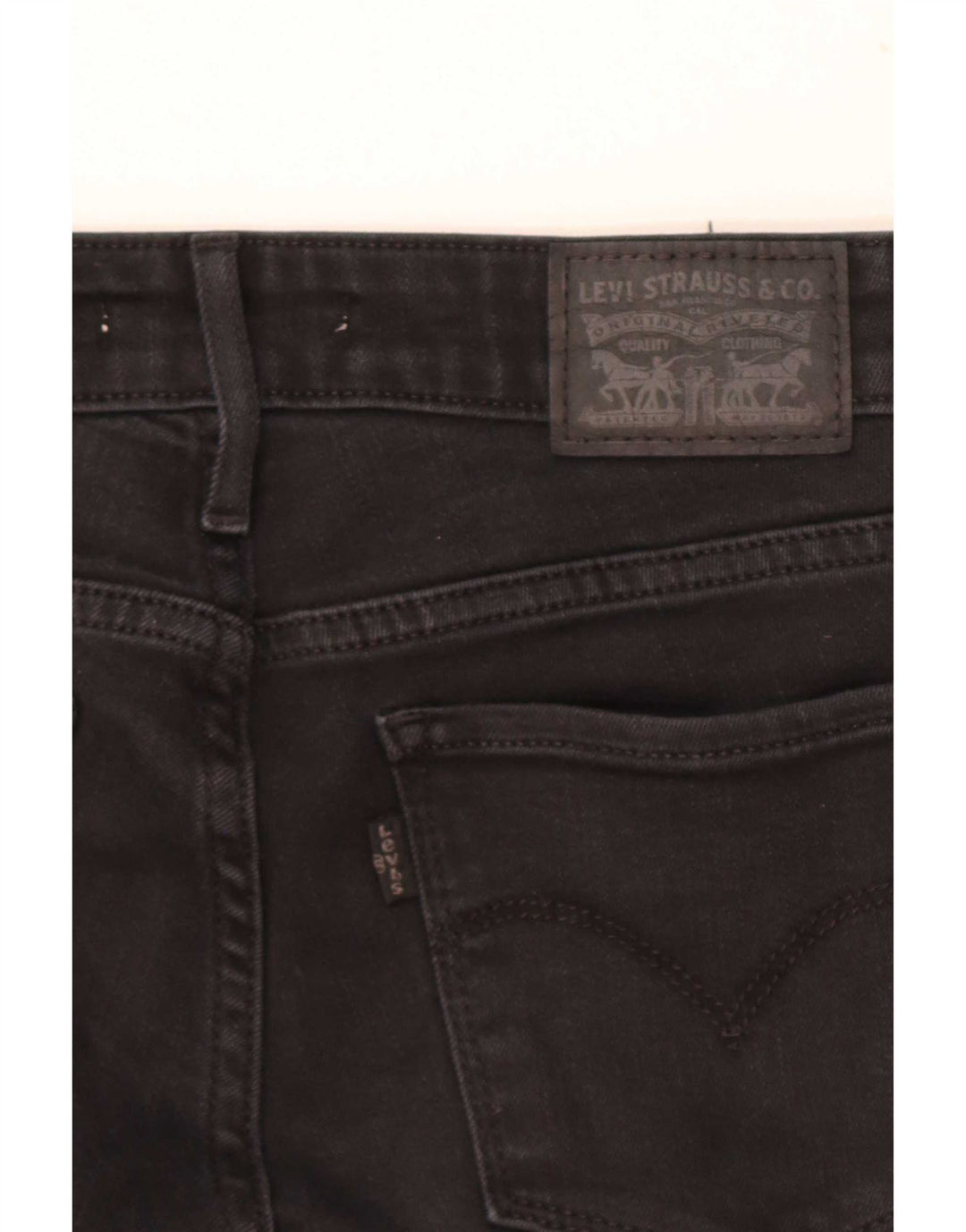 Levi's Womens 712 Slim Jeans W25 L29 Black