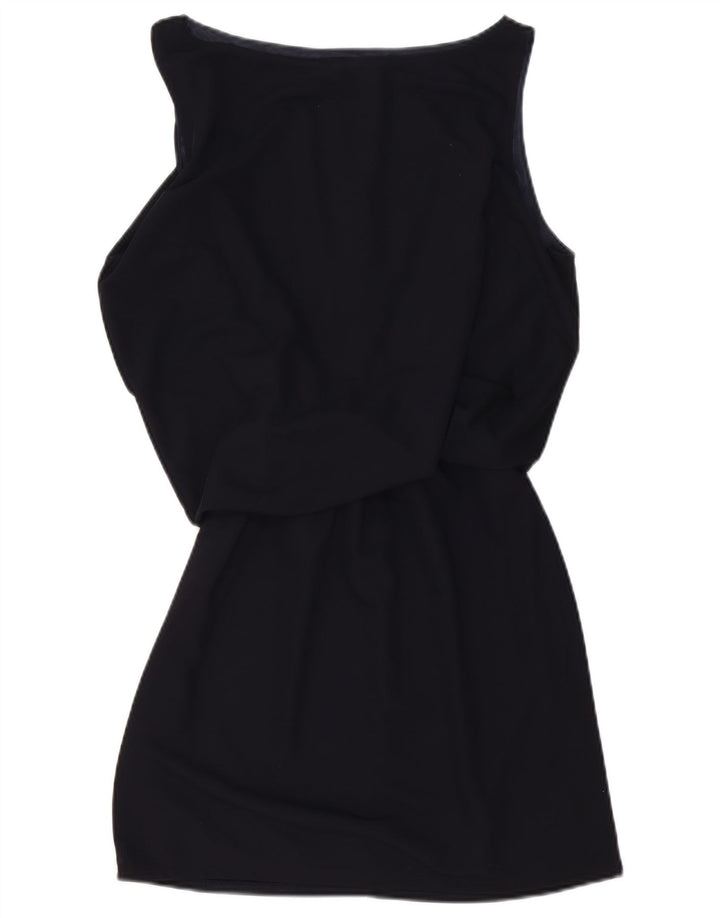 Zara Womens Sleeveless Sheath Dress UK 14 Medium Navy Blue