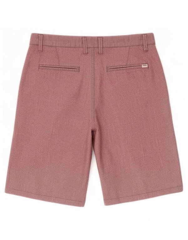 Vans Mens Chino Shorts Medium W32 Pink Striped Cotton