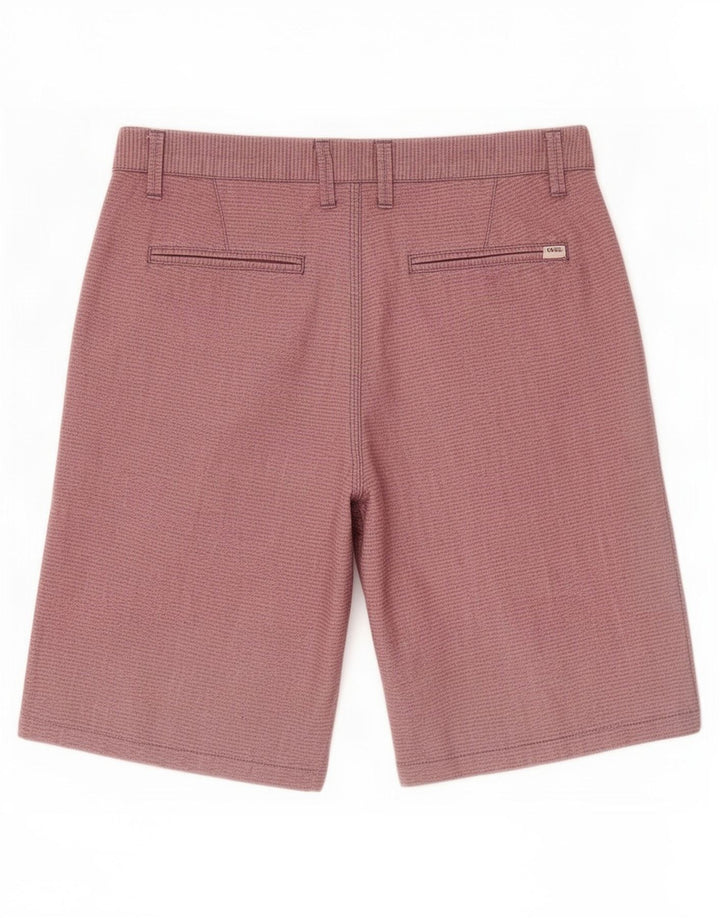 Vans Mens Chino Shorts Medium W32 Pink Striped Cotton