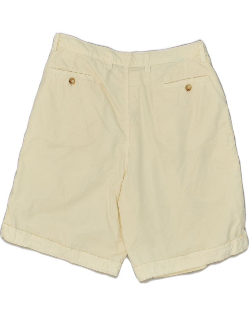 BELFE & BELFE Mens Chino Shorts IT 52 XL W33 Yellow Cotton | Vintage Belfe & Belfe | Thrift | Second-Hand Belfe & Belfe | Used Clothing | Messina Hembry 