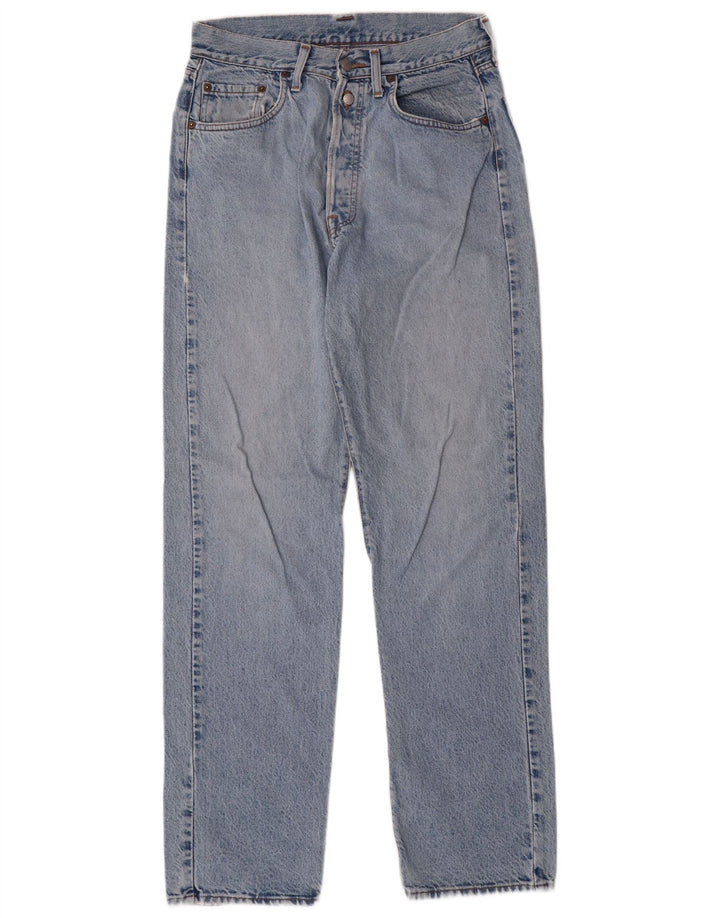 REPLAY Mens Straight Jeans W32 L32 Blue Cotton