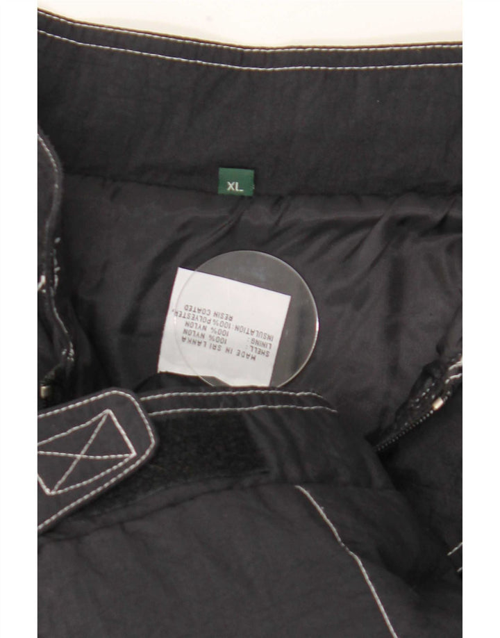 Formula One Mens Graphic Racer Jacket UK 42 XL Black Check Nylon