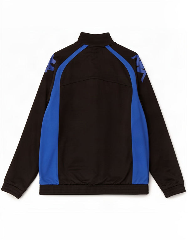 Kappa Mens Graphic Tracksuit Top Jacket Large Black Colourblock Polyester