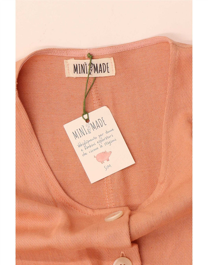 Vintage Womens Jumpsuit UK 10 Small Orange
