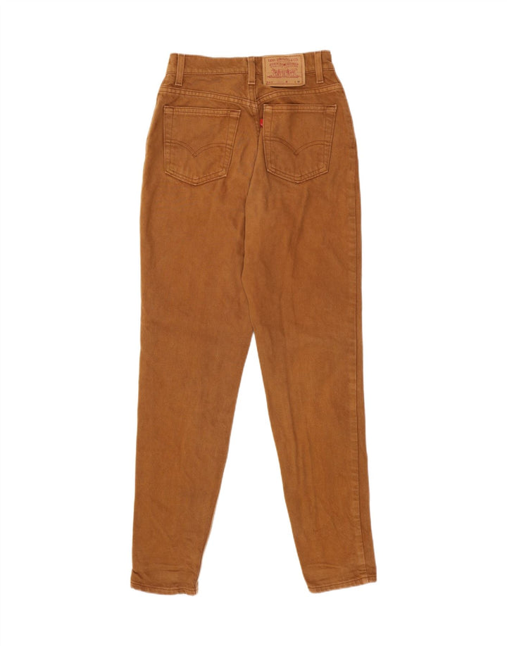 LEVI'S Womens 512 Slim Tapered Jeans Medium W28 L30 Brown Cotton