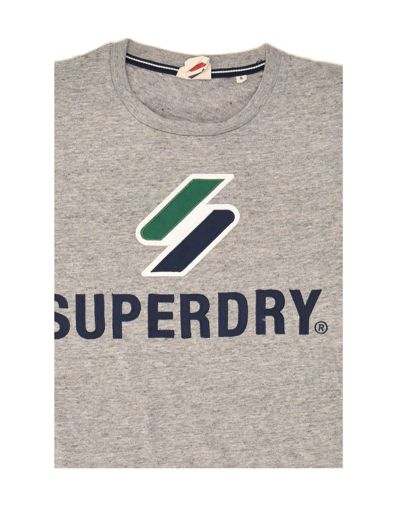 SUPERDRY Mens Graphic T-Shirt Top Small Grey Cotton | Vintage Superdry | Thrift | Second-Hand Superdry | Used Clothing | Messina Hembry 