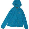 THE NORTH FACE Womens Hooded Fleece Jacket UK 10 Small Blue Polyester Vintage The North Face and Second-Hand The North Face from Messina Hembry 