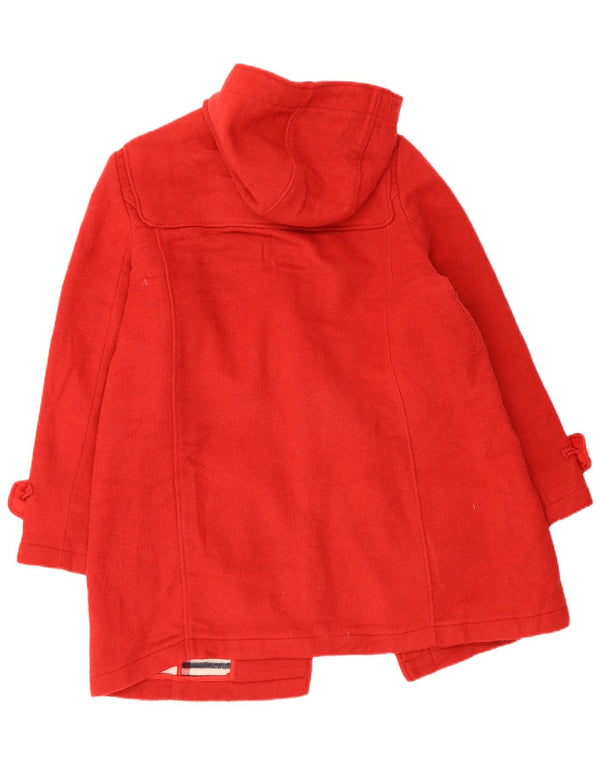 Marks & Spencer Womens Hooded Oversized Duffle Coat UK 18 XL Red Polyester