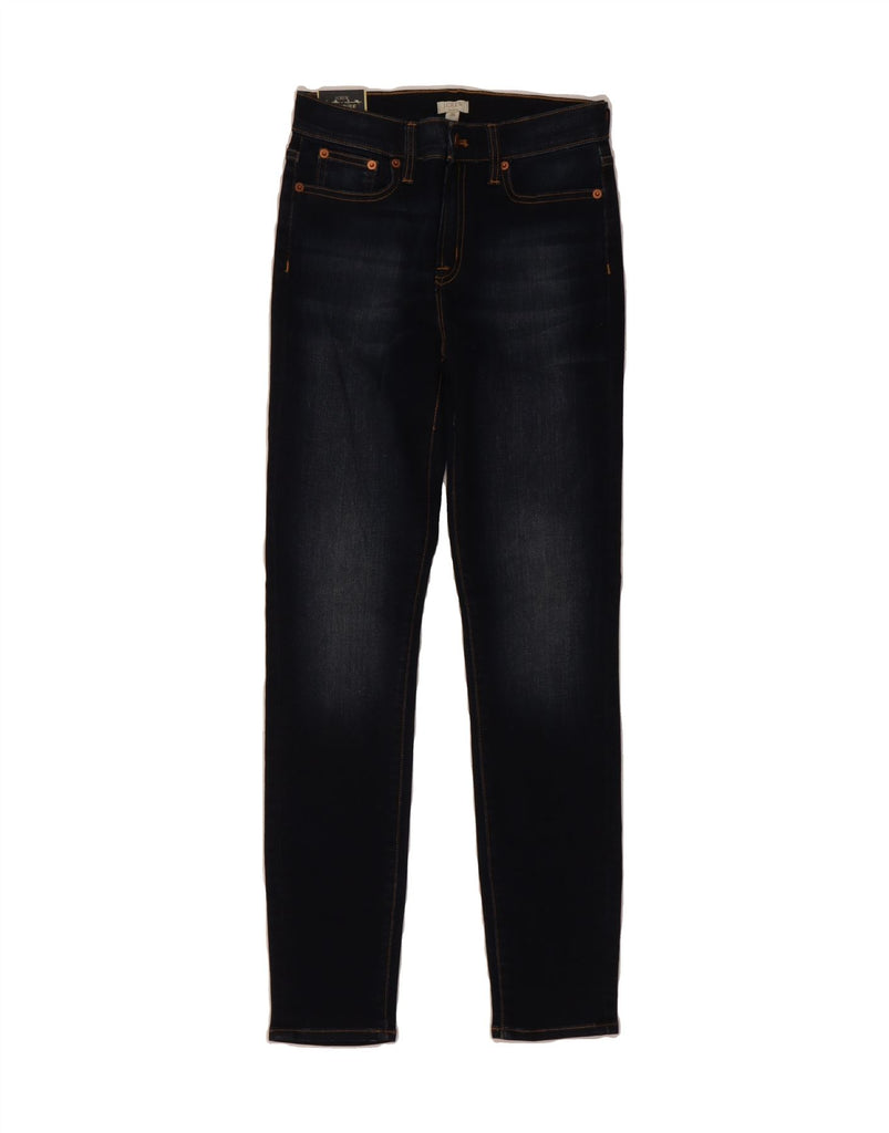 J. CREW Womens High Rise Skinny Jeans W26 L29 Navy Blue Cotton Vintage J. Crew and Second-Hand J. Crew from Messina Hembry 