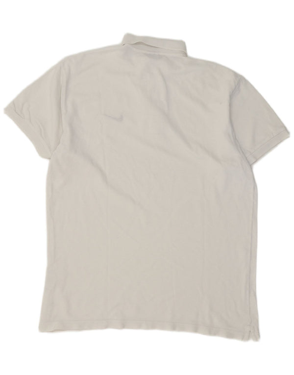Nike Mens Polo Shirt Medium White Cotton