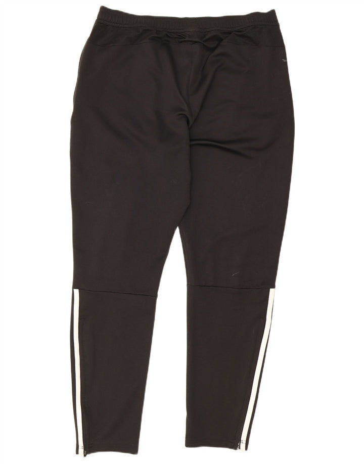 Adidas Mens Tracksuit Trousers Large Black Polyester