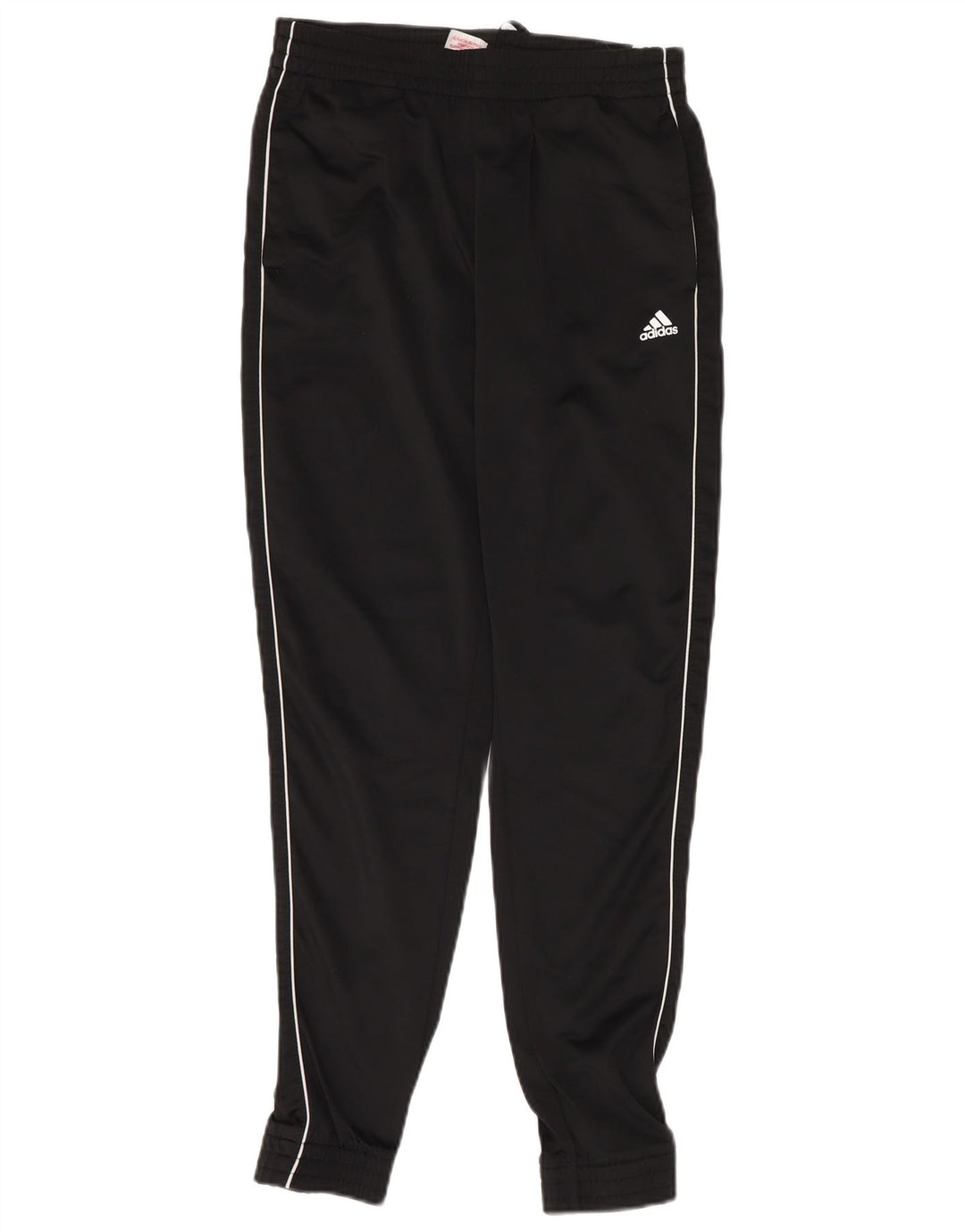 ADIDAS Boys Tracksuit Trousers Joggers 13-14 Years  Black Polyester