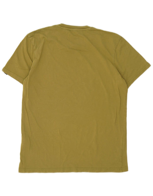 Alpha Industries Mens Graphic T-Shirt Top Medium Khaki Cotton