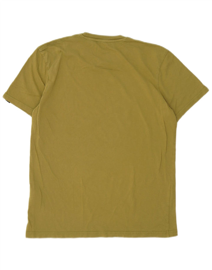 Alpha Industries Mens Graphic T-Shirt Top Medium Khaki Cotton