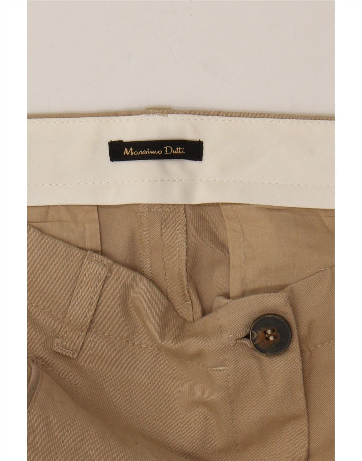 MASSIMO DUTTI Womens Slim Casual Trousers  W32 L28 Beige Vintage Massimo Dutti and Second-Hand Massimo Dutti from Messina Hembry 