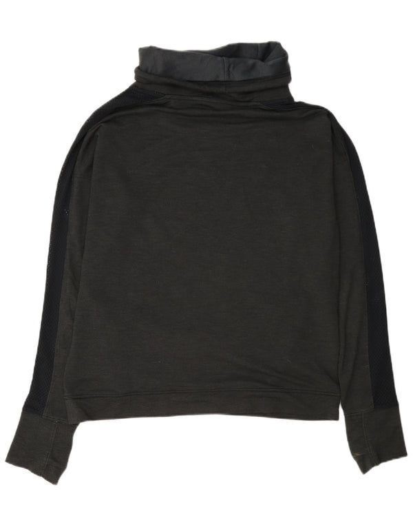 Under Armour Womens Oversized Sweatshirt Jumper UK 14 Medium Black