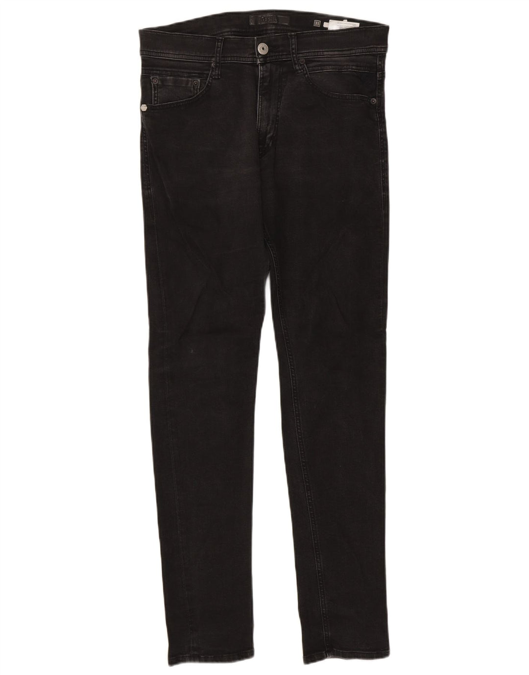 Replay Mens Slim Jeans W31 L32 Grey Cotton