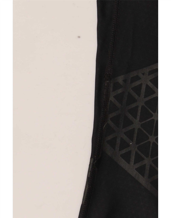 Nike Mens Dri Fit Leggings XL Black Geometric Polyester
