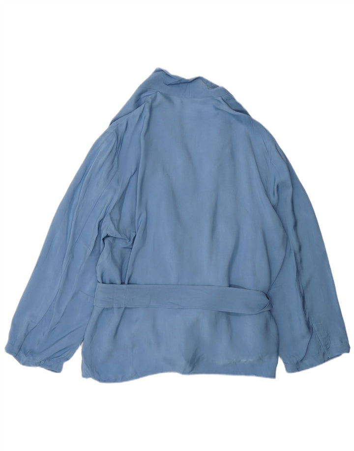 Zara Womens 2 Piece Set UK 20 2XL W40 L31 Blue Viscose