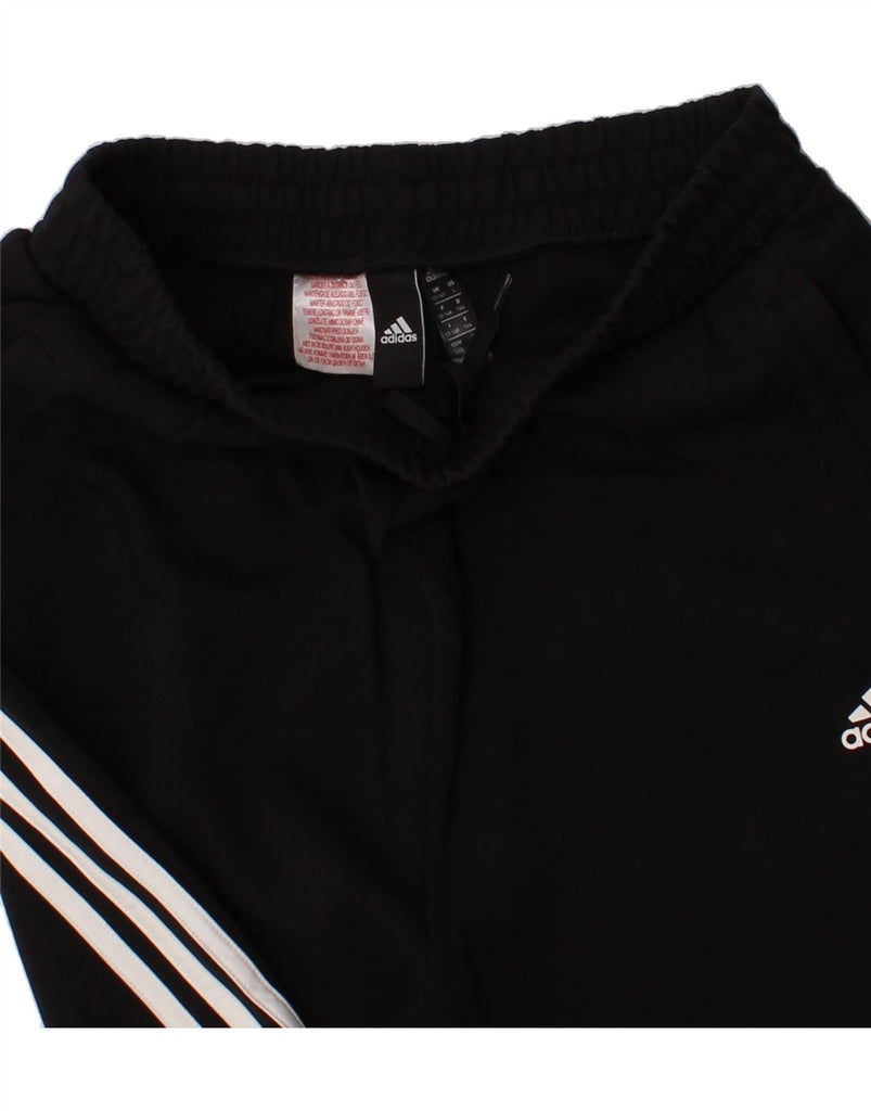ADIDAS Boys Tracksuit Trousers 13-14 Years  Black Cotton Vintage Adidas and Second-Hand Adidas from Messina Hembry 