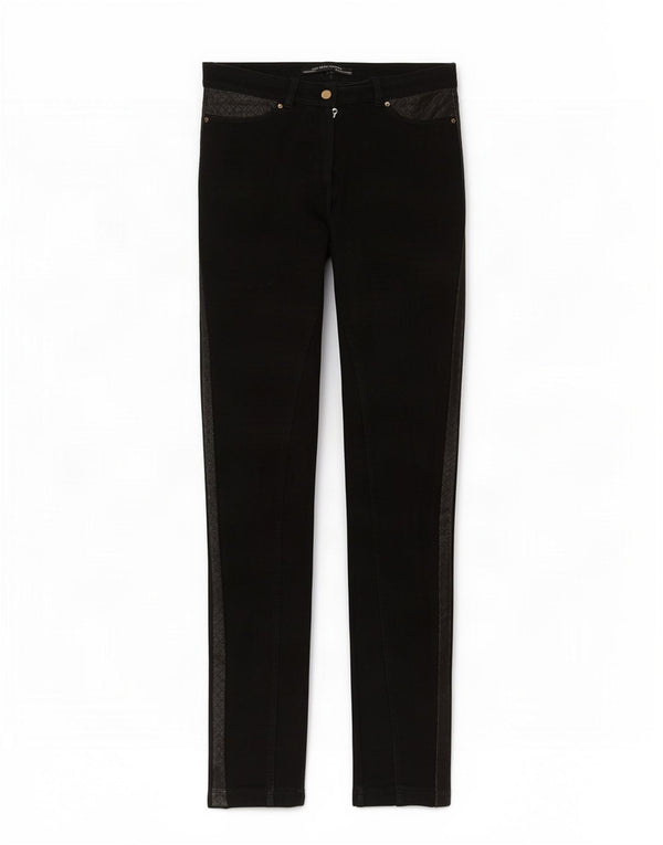 Zara Womens Skinny Casual Trousers Medium W28 L28 Black