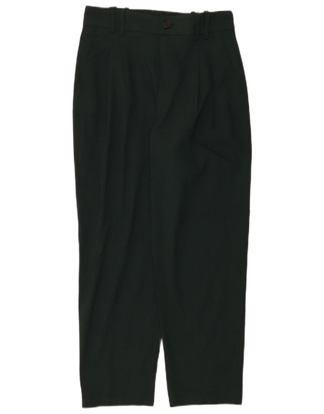Zara Womens Tapered Chino Trousers Small W25 L25 Green Polyester