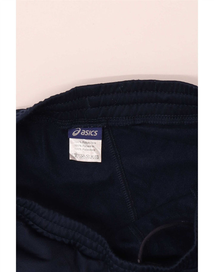 Asics Boys Tracksuit Trousers 11-12 Years Navy Blue Polyester