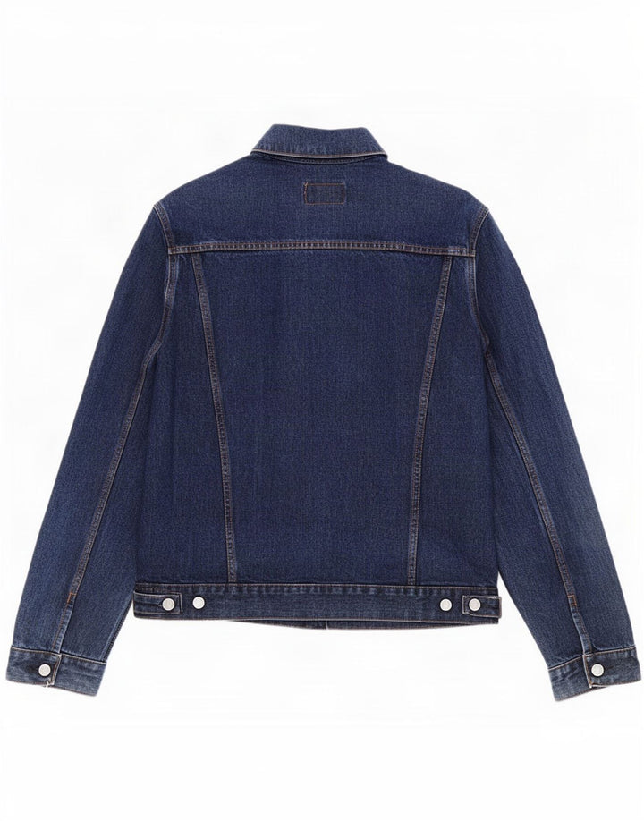 Casucci Mens Keegan Denim Jacket UK 38 Medium Navy Blue