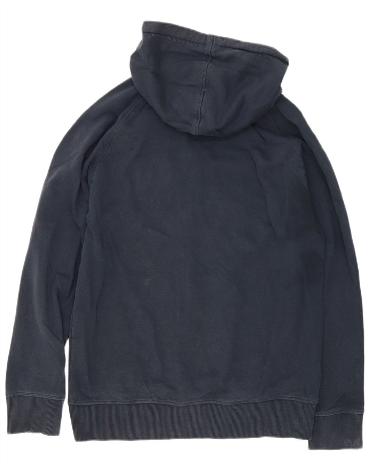 Timberland Mens Zip Hoodie Sweater Medium Navy Blue Cotton