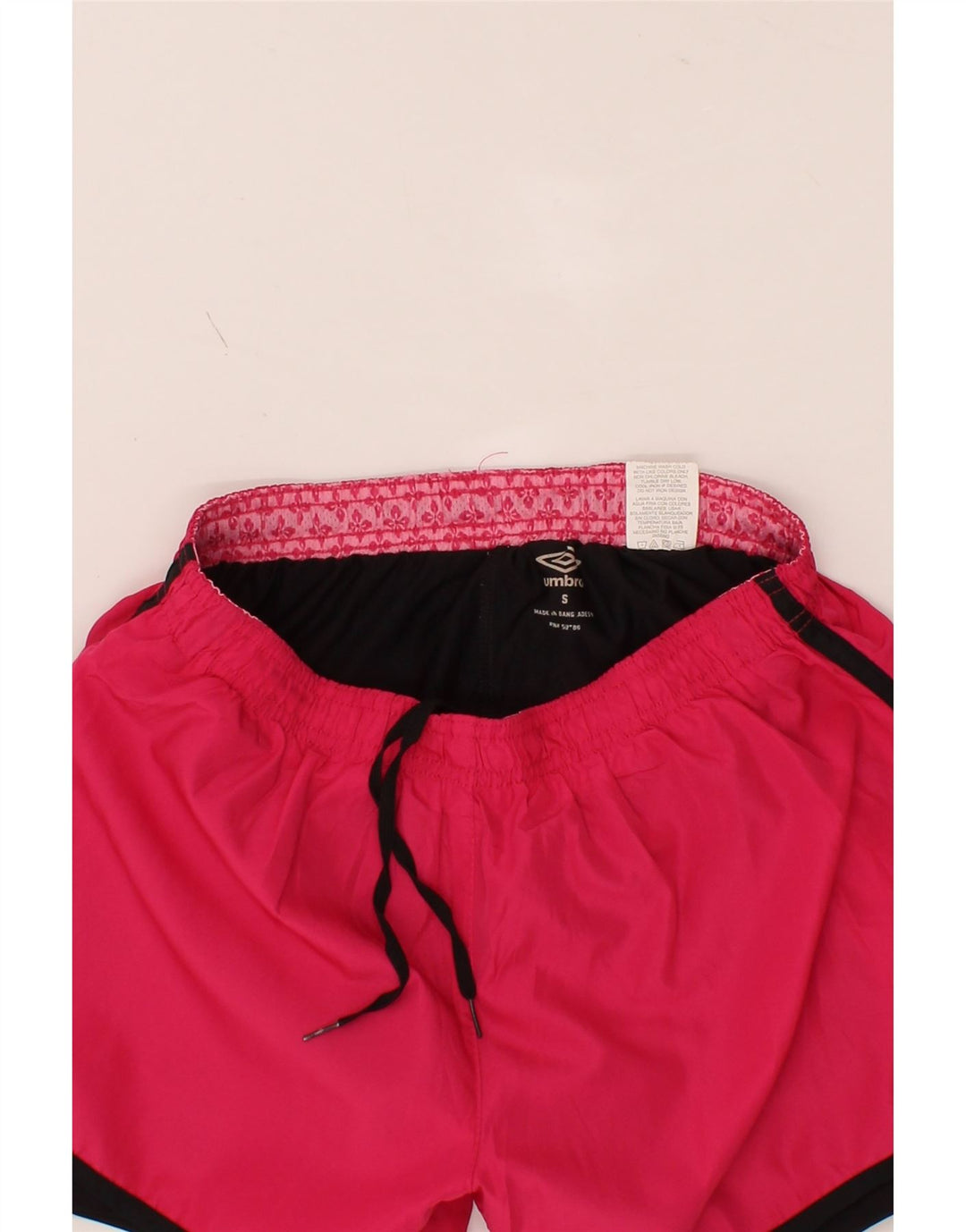 UMBRO Womens Sport Shorts UK 8 Small Pink Colourblock Polyester Vintage Umbro and Second-Hand Umbro from Messina Hembry 