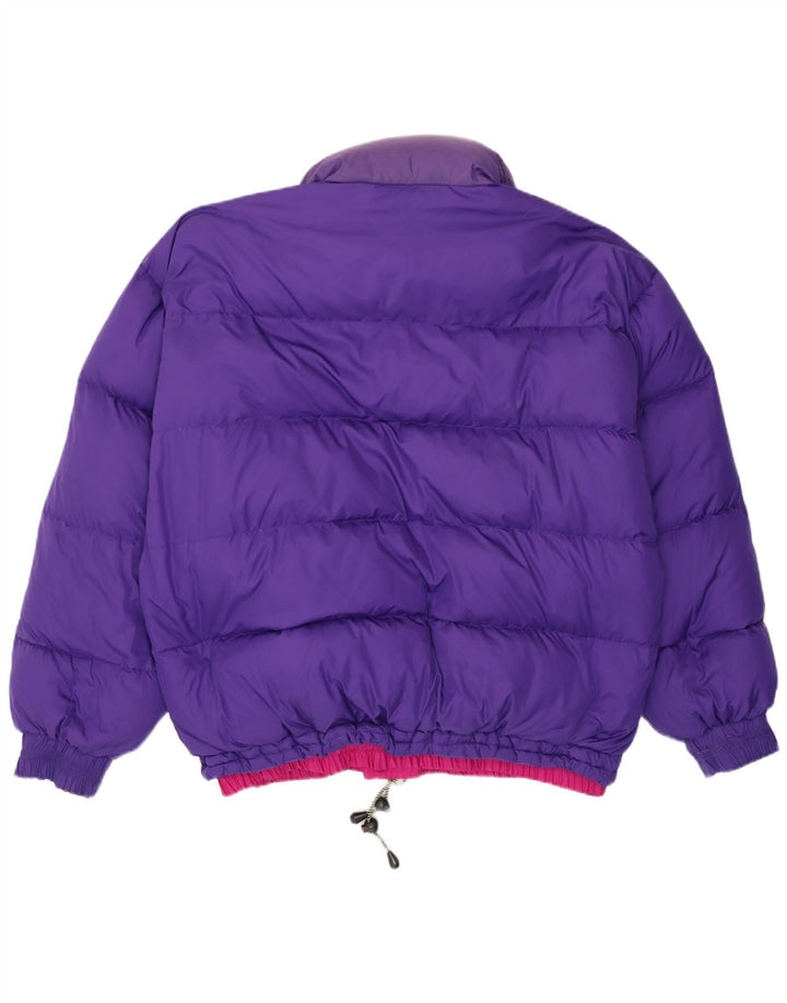 Norway Mens Hooded Reversible Ski Jacket UK 38 Medium Pink Colourblock